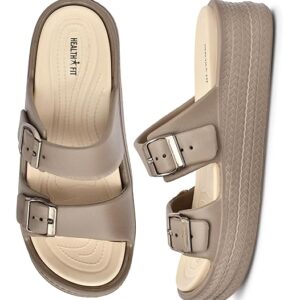 HEALTH FIT SUPER SOFT Comfortable with Adjustable Strap Flip-Flops Women's & Girl's Cushioned |Waterproof Anti Skid & Lightweight OUT Door & IN Door Slipper INDIGO2